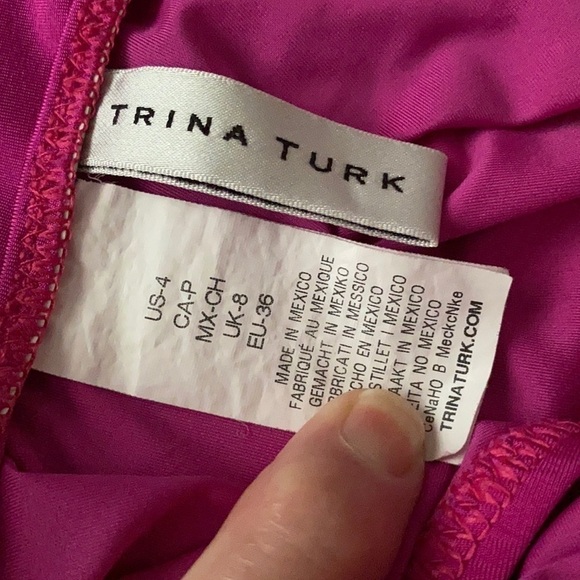 Trina Turk Garden Party One-Piece Swimsuit Size 4 EUC - Picture 4 of 4